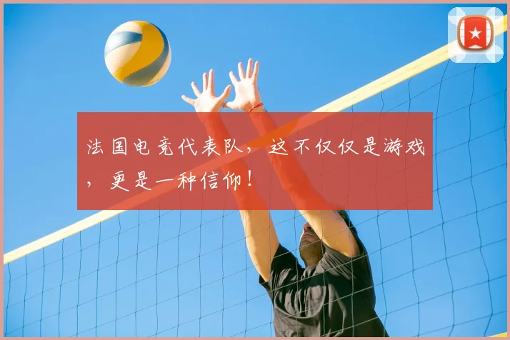 法国电竞代表队,这不仅仅是游戏,更是一种信仰!